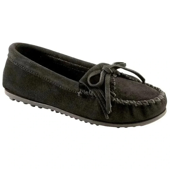 NWOT Minnetonka Suede Kilty Moccasins - Picture 1 of 9